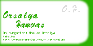 orsolya hamvas business card